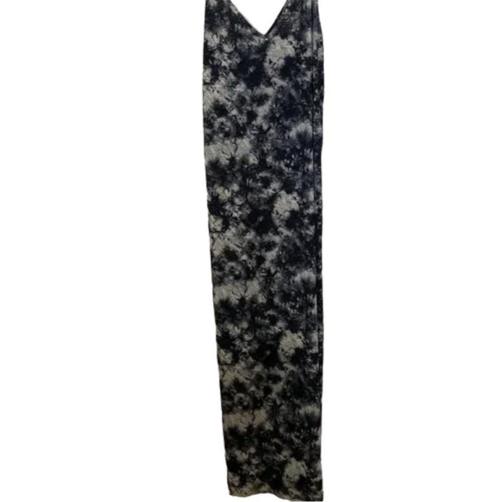 Black tye dye long dress